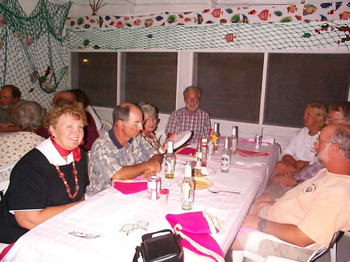Valentines Party at Lorraines Restaurant L - R Diane, Jeffrey, Enid, Gordon, Steve at near right